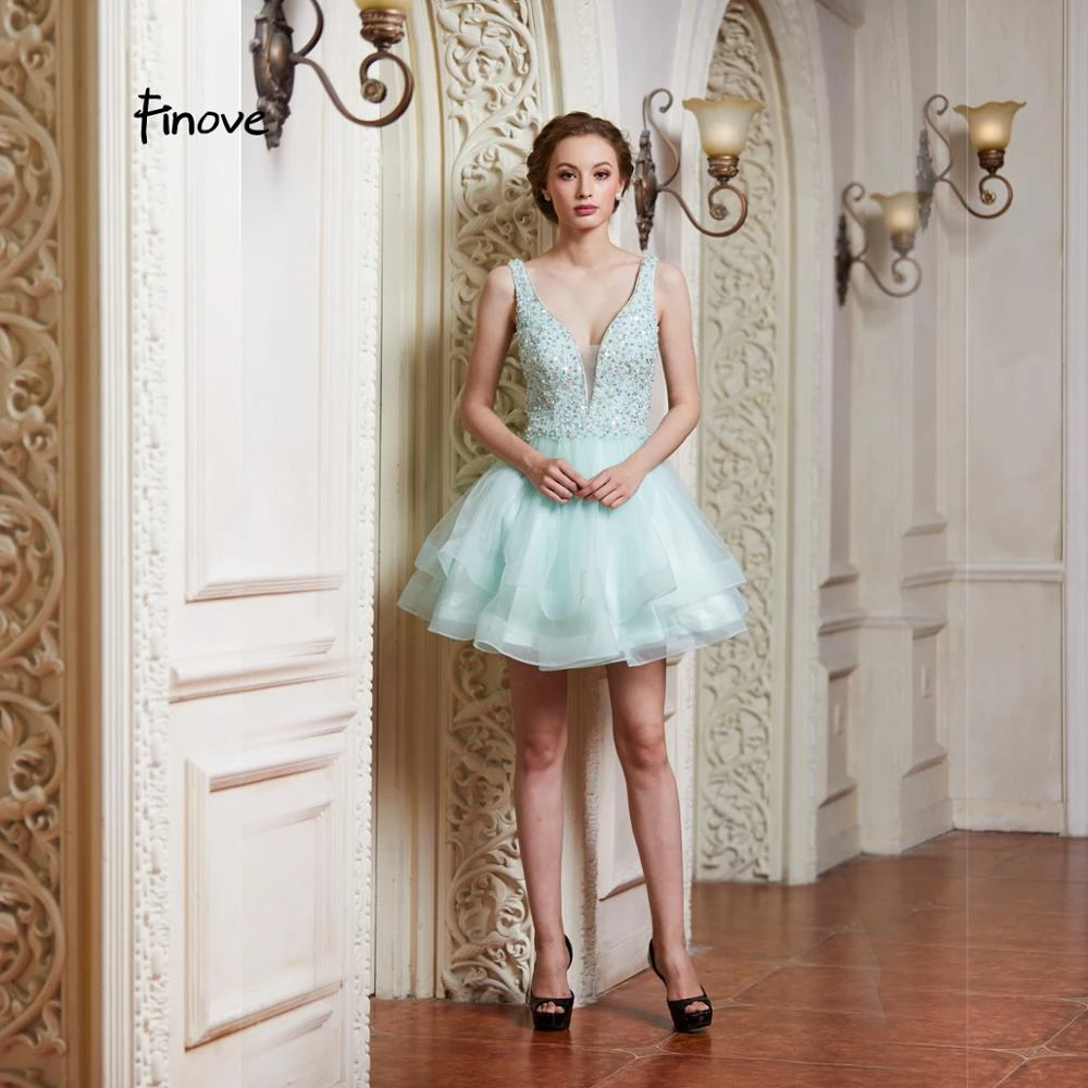 light green cocktail dress