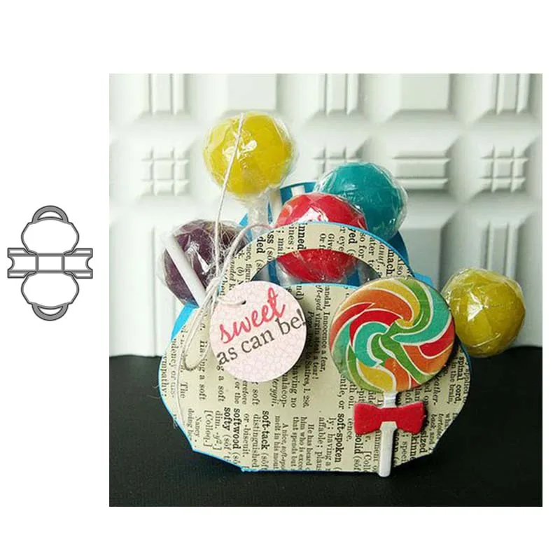 

Candy basket metal cutting dies cut die mold decoration Scrapbook paper craft knife mould blade punch stencils