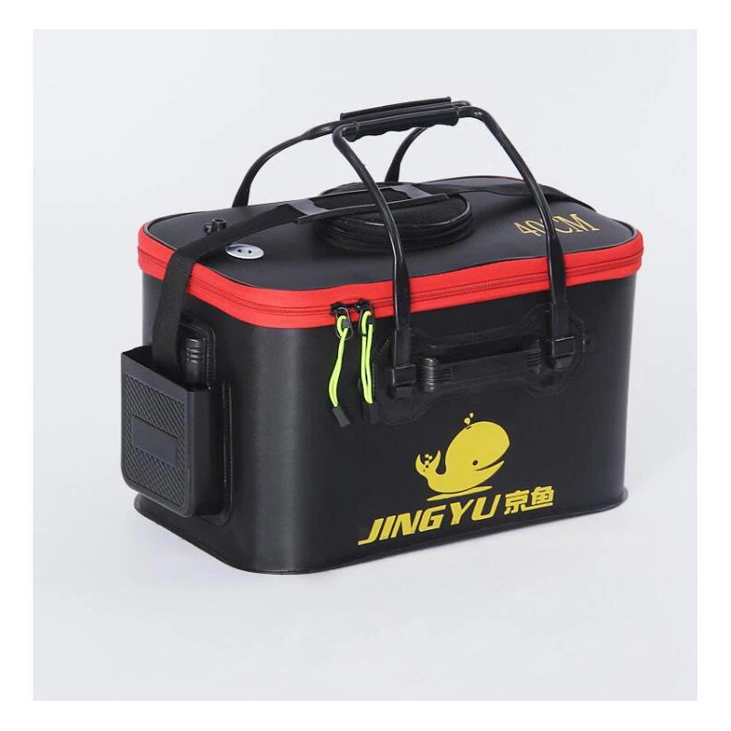 

High Quality 5 Color 30/35/40/45/50cm Outdoor EVA Bucket Folding Bucket Portable Camping Hiking Bucket With Handle Fishing Bags