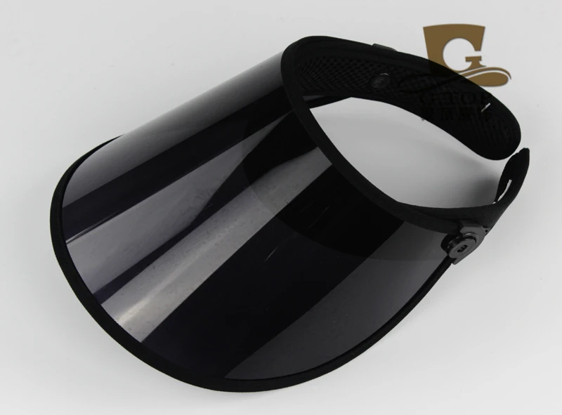 2016 new fashion new UV protection clear plastic sun visor