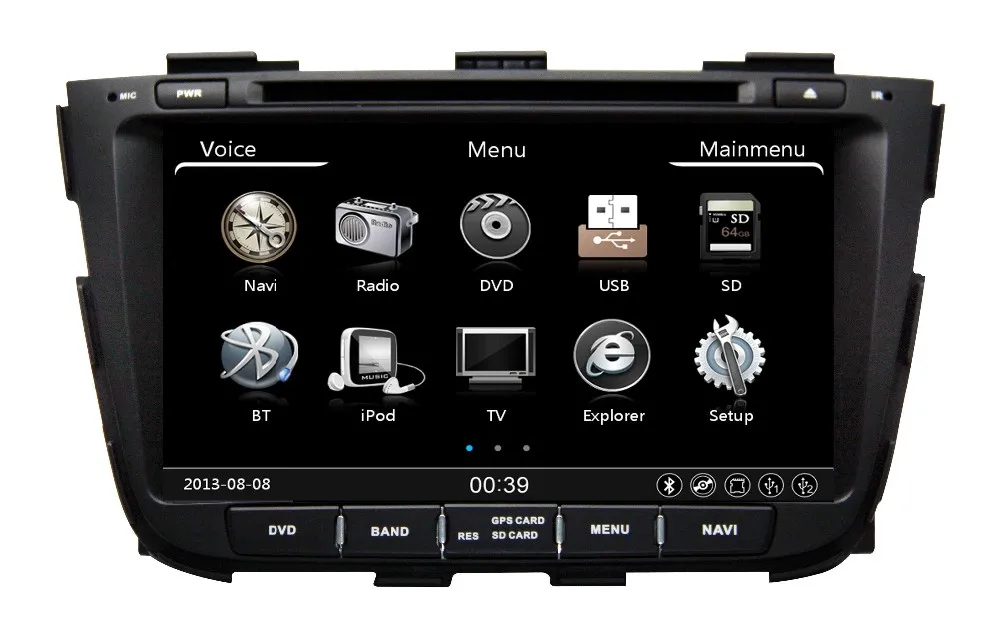 7 inch touch screen car radio GPS/radio DVD gps for Kia sorento 2013