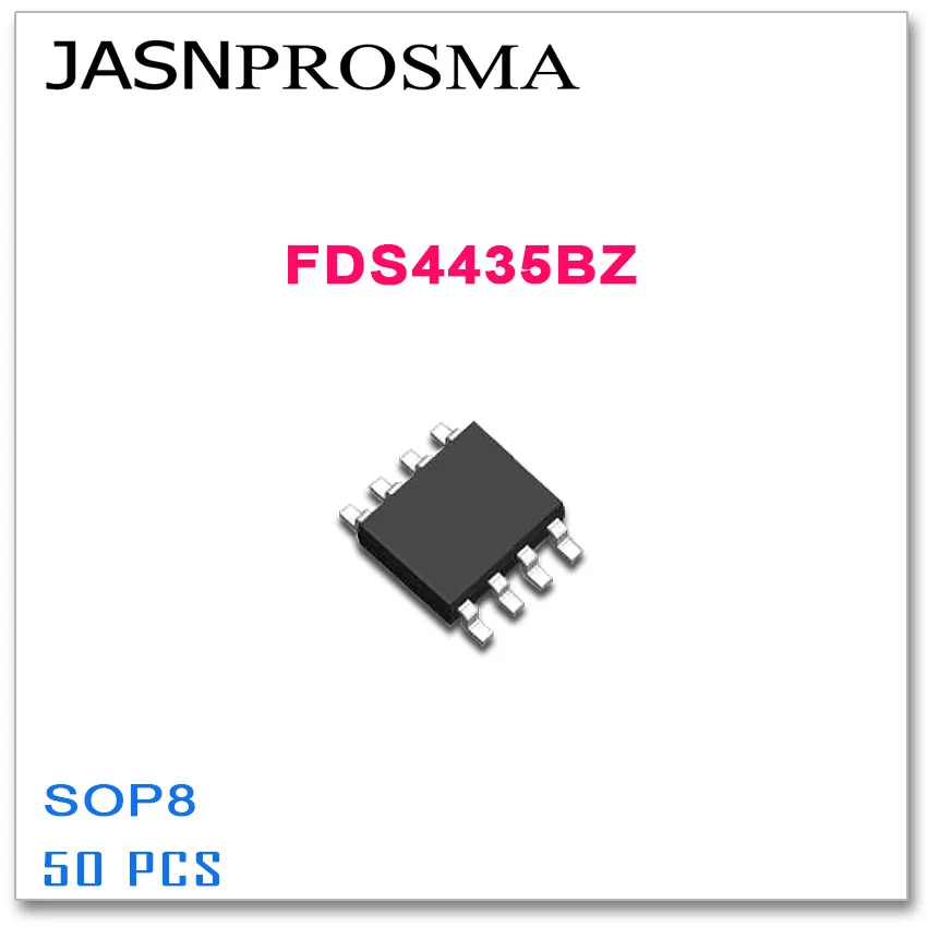 

JASNPROSMA FDS4435BZ SOP8 50PCS FDS4435B FDS4435 High quality P-Channel 30V