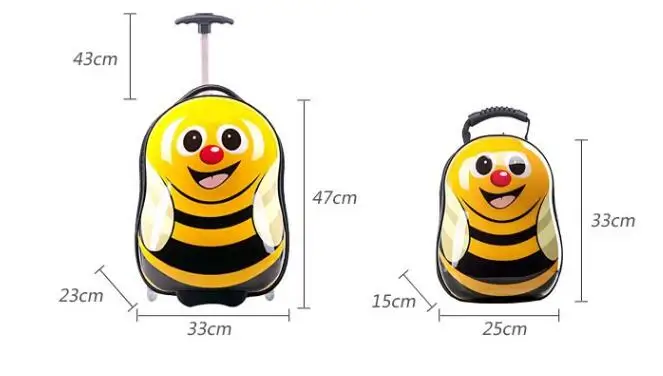 1" сумка на колесиках, детская дорожная сумка на колесиках, чемодан для багажа, детский чехол на колесиках для путешествий, детский чехол на колесиках с рюкзаком для детей