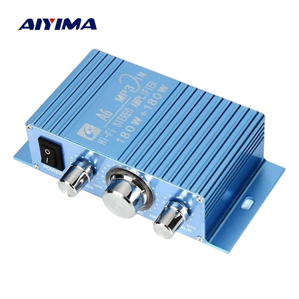

Aiyima 40W Mini Amplifier Audio 2.0 Channel Hi-Fi Stereo Power Amplifier For Motorcycle Auto Car Home DC12V