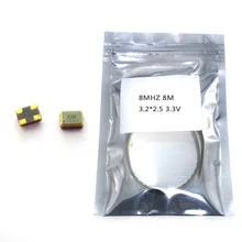 10 шт. SMD 3225 активный кварцевый генератор OSC 8 МГц 8 м 3,2*2,5 3,3 В 25PPM чип кварцевый генератор