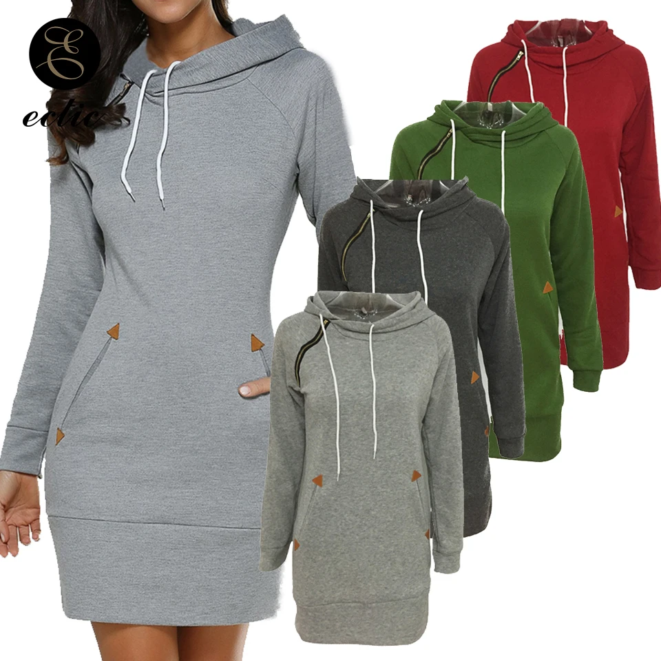 plus size hoodie dress with pockets