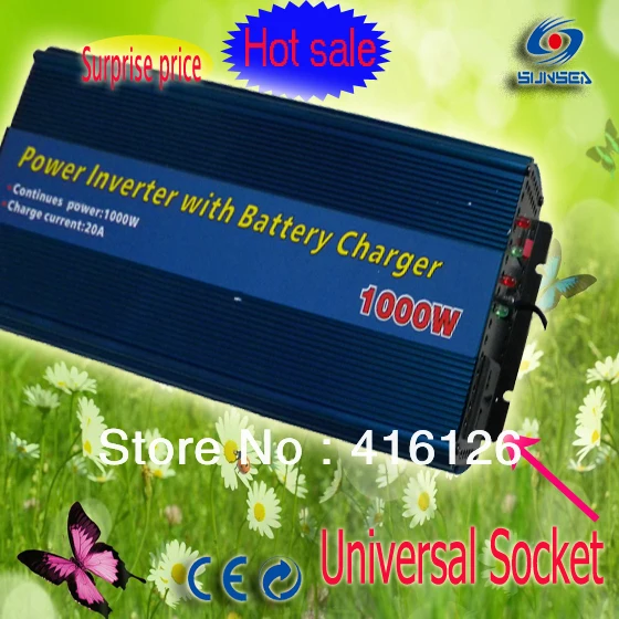 Max Power 2000watts 12V DC to 220V AC Inverter Car Converter with 12V