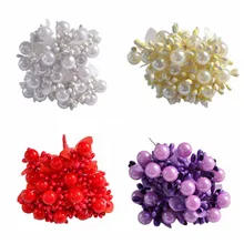 10 шт./лот Искусственные цветы тычинки свадебные принадлежности бусины Цветок для Diy ручной работы скрапбукинг украшения 8Z