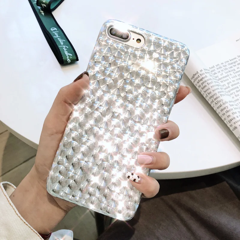 

Shiny Water Diamond Phone Shell for IPhone 6 7 6S 8 Plus Case Soft Shell for IPhone X 6 XS 6S 7 8 XR XS MAX Case