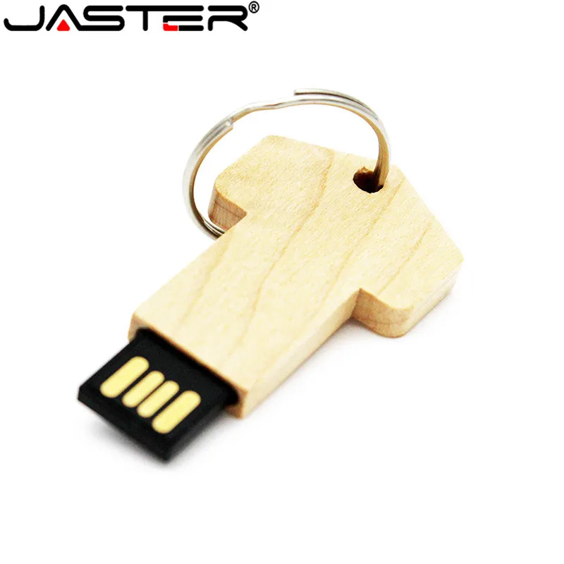 JASTER Wooden key model usb flash drive keychain pendrive 8GB 16GB 32GB
