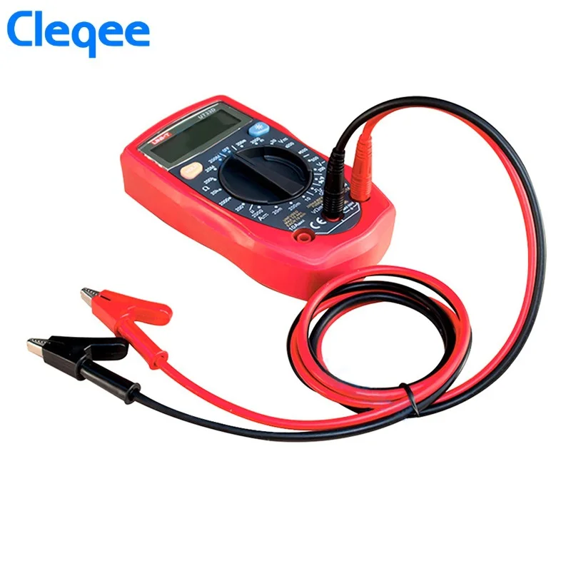 Cleqee P1040 2 шт. 1 м 4 мм силиконовый штекер типа &quotбанан&quot в зубчатый зажим