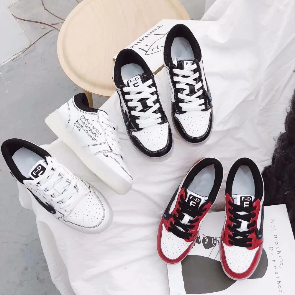 

Jookrrix 2018 Spring Girl Fashion Brand Lady Leisure White Shoes Women Warm Sneaker Cross-tied Genuine Leather Cross-tied Soft
