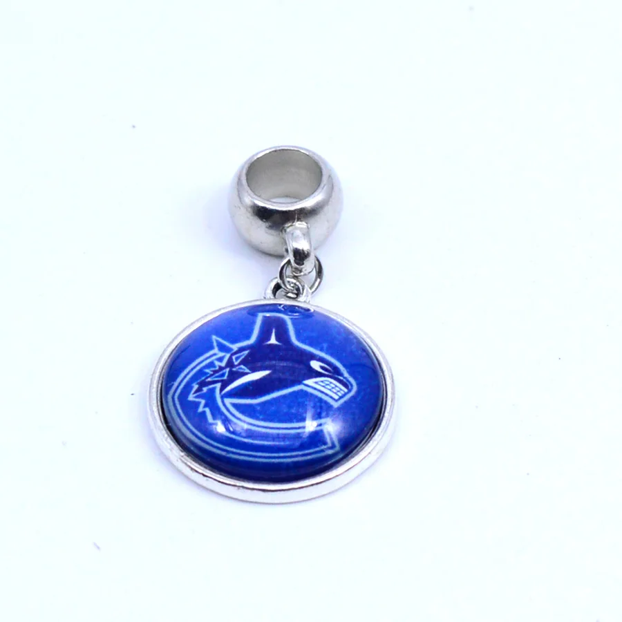 Ice Hockey Jewelry Vancouver Canucks Charm Pendant Fit Bracelet DIY