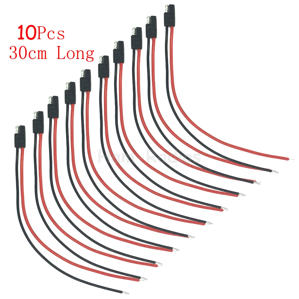 10pcs Mobile Car Radio 30cm Power Cable Short Cable for Motorola Mobile Radio GM300 GM950E SM50 M120 SM120 GM950I GM3188 GM3688