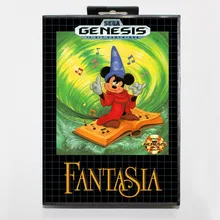 16 бит игра Sega Mega Drive картридж с розничной коробкой-Fantasia игровая карта для системы Megadrive Genesis