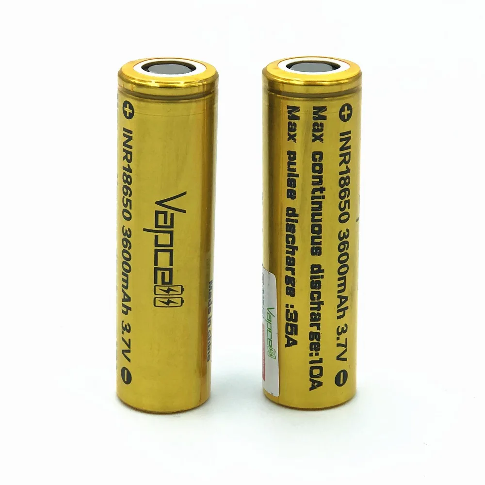 2 шт VAPCELL 18650 3600mAh 3,7 V перезаряжаемая литиевая батарея высокой мощности непрерывная 35A vs keeppower дымовая E-CIG IMR батарея - Цвет: 2pcs battery