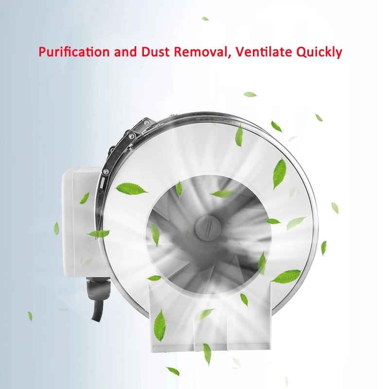  4/6/8 Inch Fan Silent Wall Extractor Exhaust Ventilation Fan Air Blower Window Ventilator Vent For  - 4000019951935