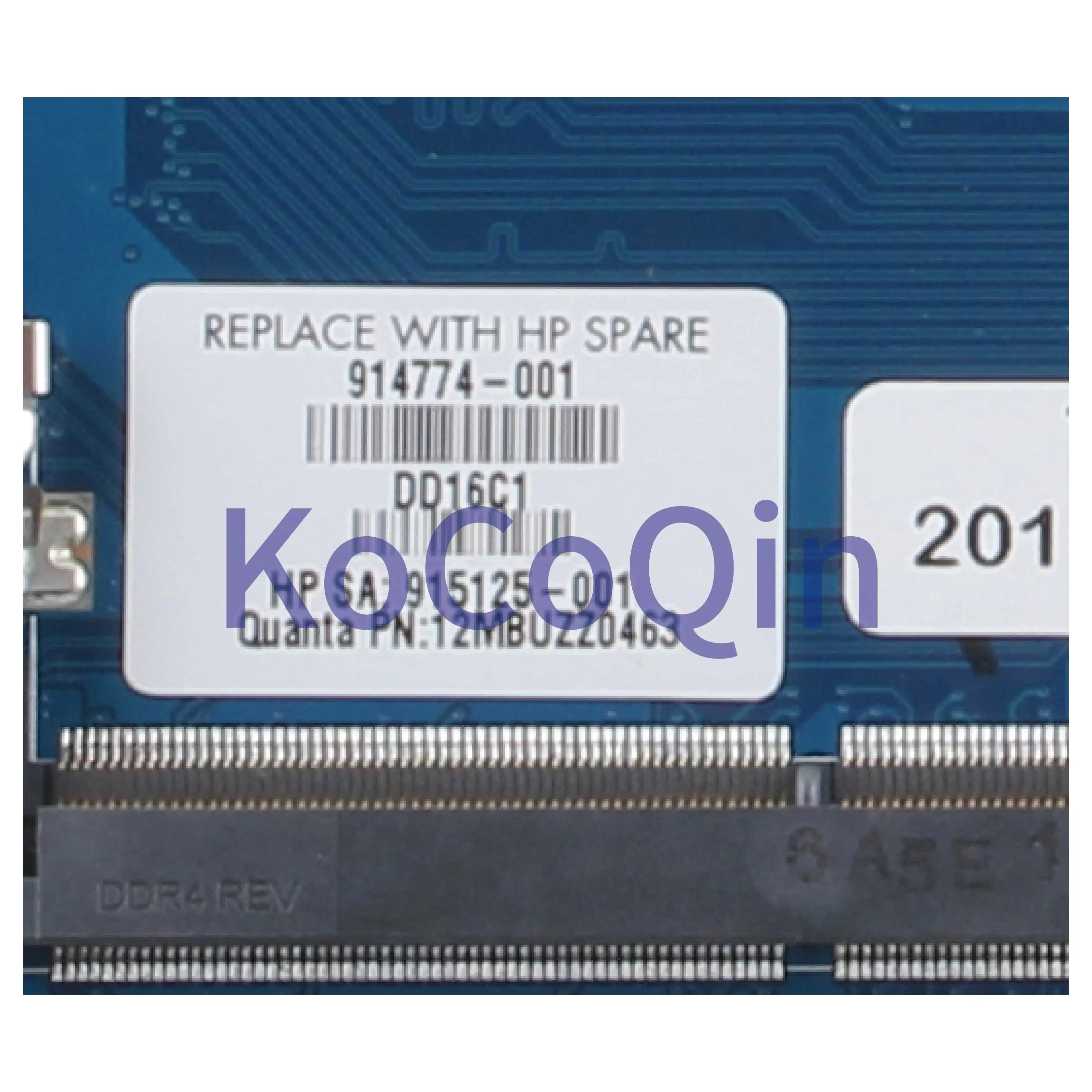remarkable  KoCoQin Laptop motherboard For HP 15-AX TPN-Q173 I7-7700HQ Mainboard 914774-001 DAG35GMB8D0 914774-