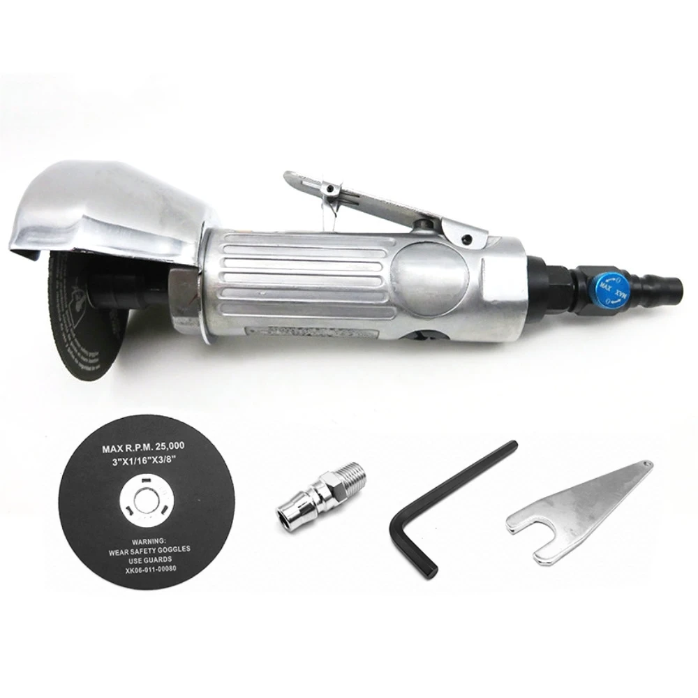

3'' Pneumatic Angle Grinder with Cutting Disc & Wrenches for Cutting Operation Air Tools