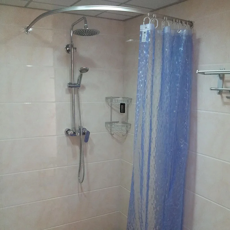 The New Curved Shower Curtain Rod Shower Curtain Track Custom