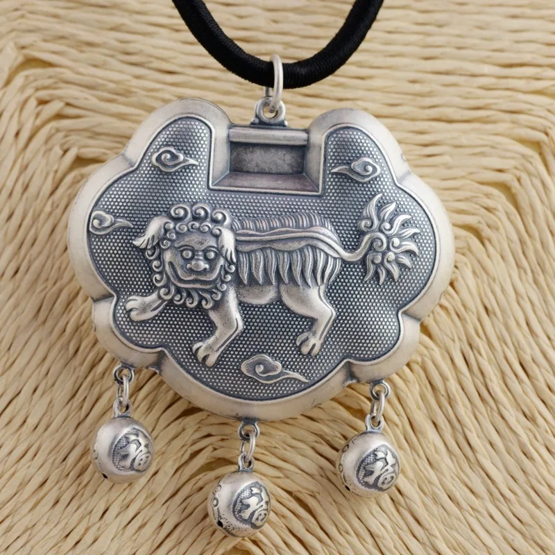 

S990 fine silver pendant archaize style Thai silver wholesale everyone kirin model