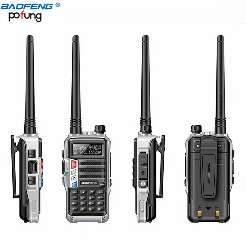 BAOFENG UV-S9 8 Вт Мощный VHF/UHF136-174Mhz& 400-520 МГц двухдиапазонный 10 км длинный диапазон утолщенная батарея рация CB радио