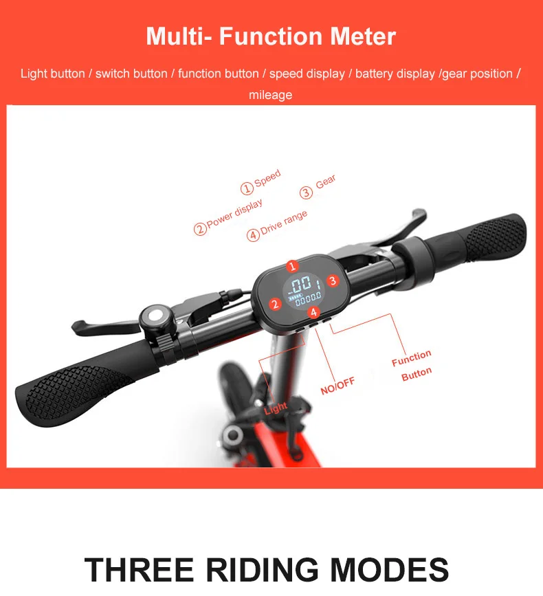 Flash Deal 12inch electric bike 36V lithium battetry 300w high speed motor fold smart ebike mini Urban electric bicycle Comfortable ride 7