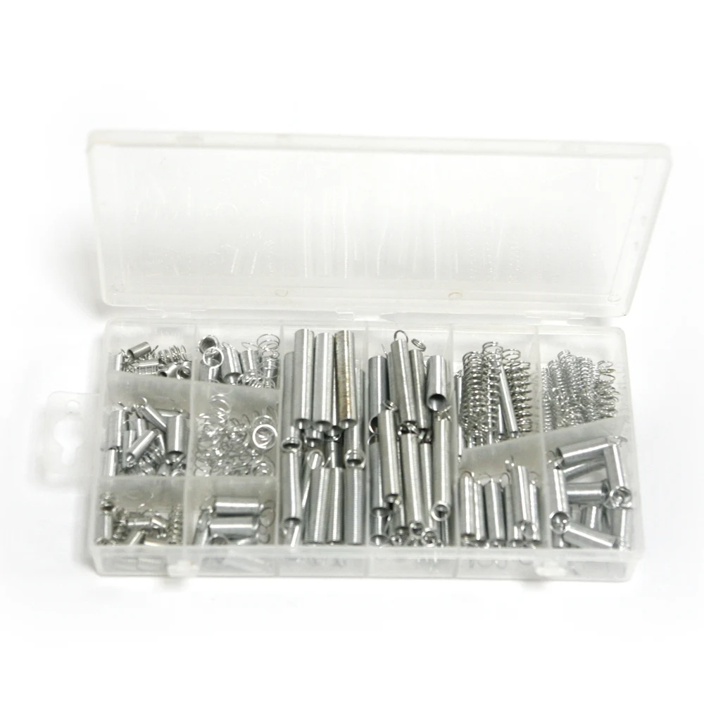 200 x Steel Springs Assortment Electrical Hardware Drum Extension Tension Spring 