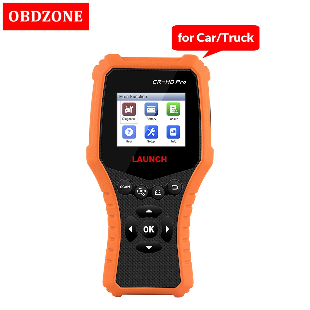 LAUNCH CR-HD PRO OBDII/EOBD/HOBD Code Reader Scanner for Cars and Trucks CR HD Diagnostic Tool | Автомобили и мотоциклы