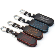 Ручной работы из натуральной кожи Автомобильный Брелок Обложка Бумажник-ключница эксклюзивный для Mazda 2 Mazda 3 Mazda 5 Mazda 6 CX-5
