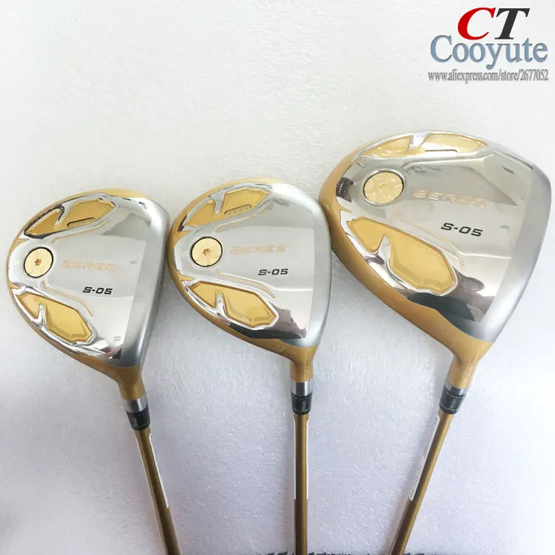 Cooyute جديد نوادي الجولف هونما S-05 4 نجوم مجموعة سائق الغولف الخشب + 2fairway ودز الجرافيت رمح الجولف الخشب غطاء الرأس شحن مجاني
