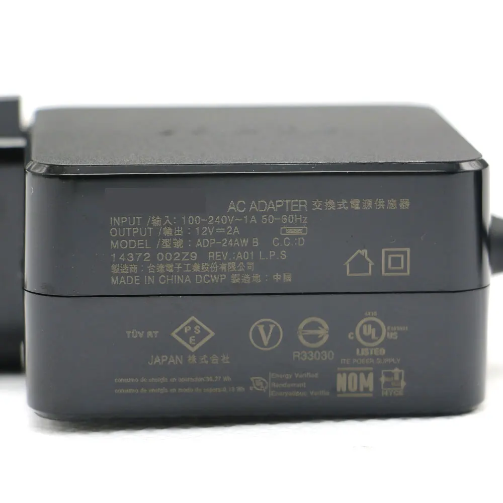 Оригинальные 12V 2A 24W M штепсельная вилка ADP 24AW B адаптер переменного тока Зарядное