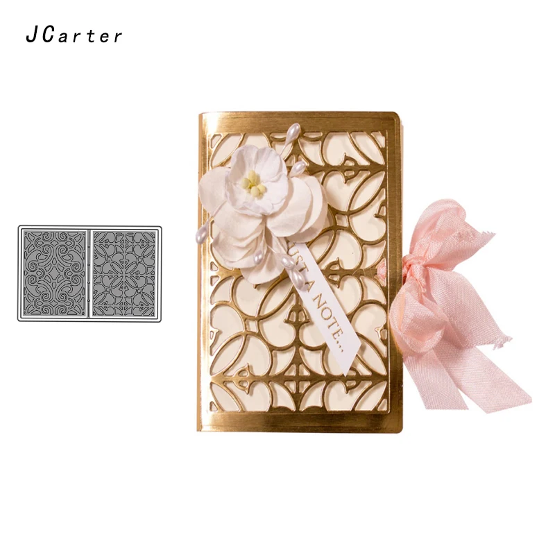 

JCarter Flowers Folded Cover Metal Cutting Dies Stencils Scrapbooking for DIY Embossing Paper Cards Maker Handmade Album Crafts