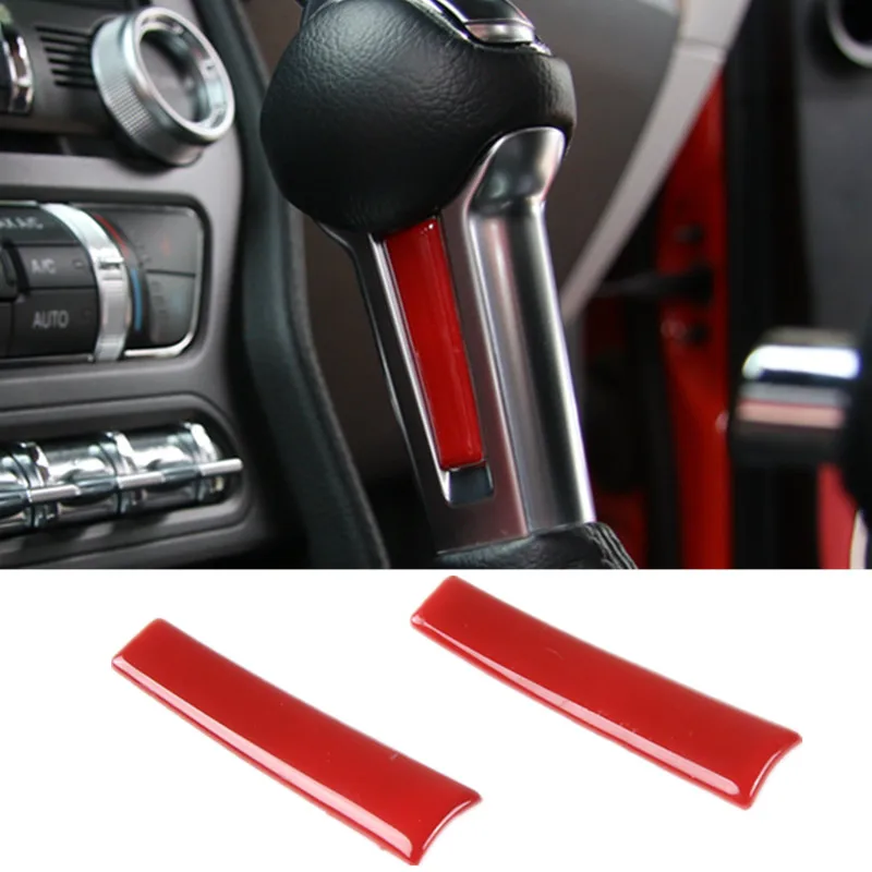 Auto Interior Accessories Red Blue Gear Shift Knob Sticker Trim For