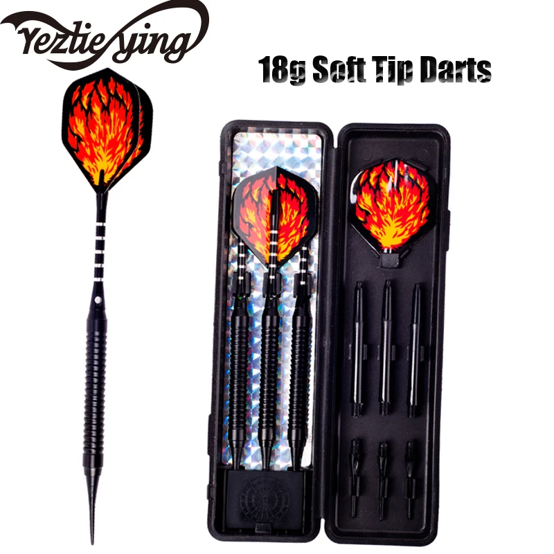 

3PCS / SET of Professional 18g Soft Tip Darts Aluminum Tree Beautiful Darts Flight High Quality