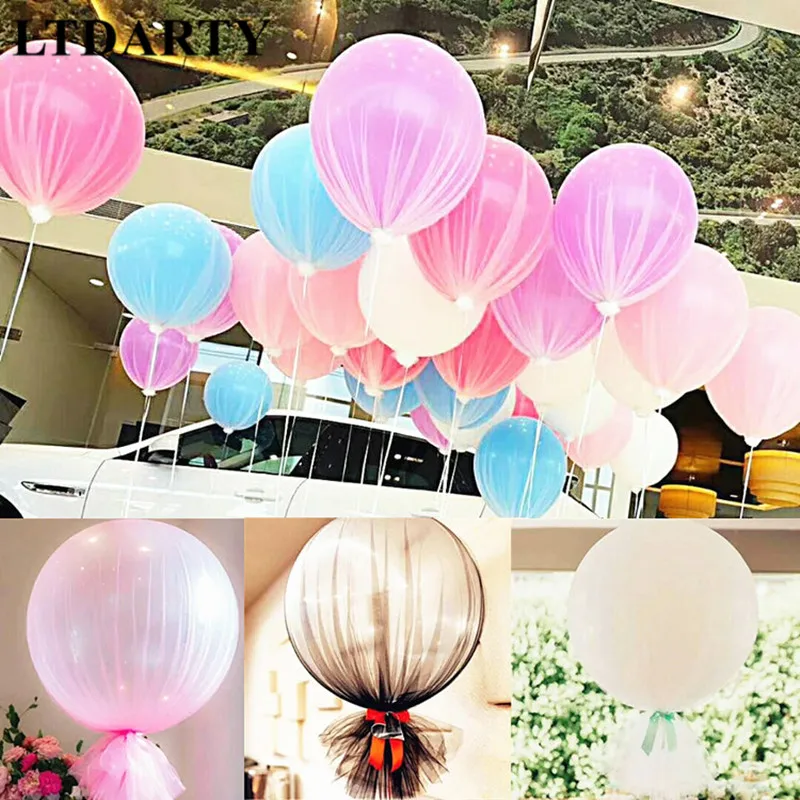 

15pcs 36 inch 25g Jumbo Large Round Latex Balloons Transparent Clear Giant Wedding Ballons Table Centerpiece Bridal Shower Party