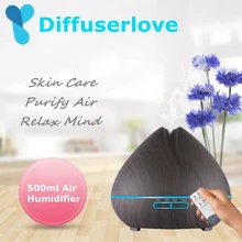 Diffuserlove 500 мл увлажнитель воздуха Арома эфирное масло диффузор ароматерапия Hmidificador 7 цветов Изменение светодиодный ночник