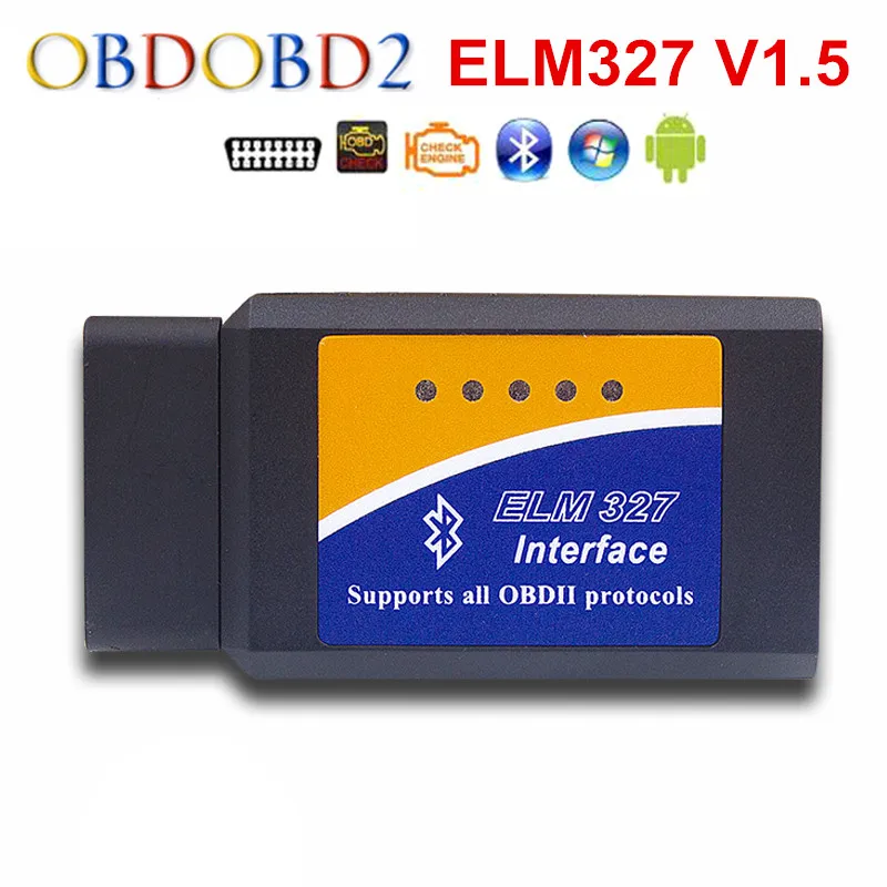 Настоящий 25K80 ELM327 МГц wifi/Bluetooth/USB V1.5 ELM 327 для Android Torque/PC Поддержка всех протоколов OBDII 12 языков - Цвет: ELM327 BT