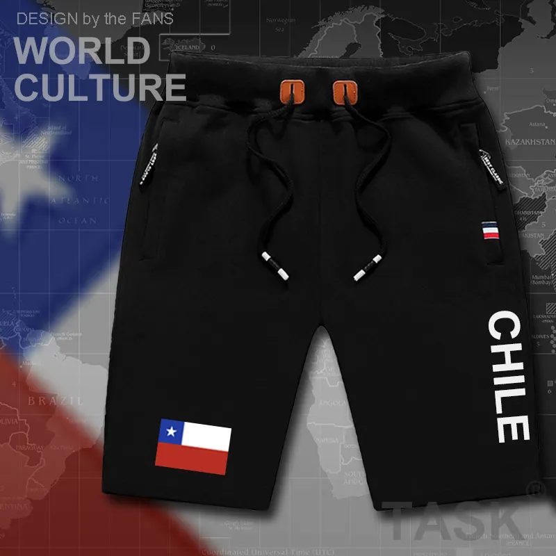 Чили мужские пляжные шорты новые мужские бордшорты флаг тренировка молния карман пот Бодибилдинг хлопок бренд флаг чилийский CL