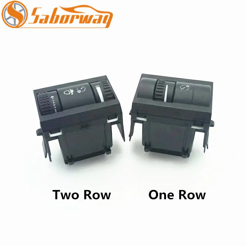Saborway Dashboard Brightness Dimmer Headlight Height Adjust Switch For