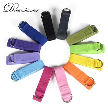 

2.5 m Yoga Pilates Stretch Strap D-Ring Belts Women Men Fitness Resistance Band Yoga Belt Yoga Cable Equipments