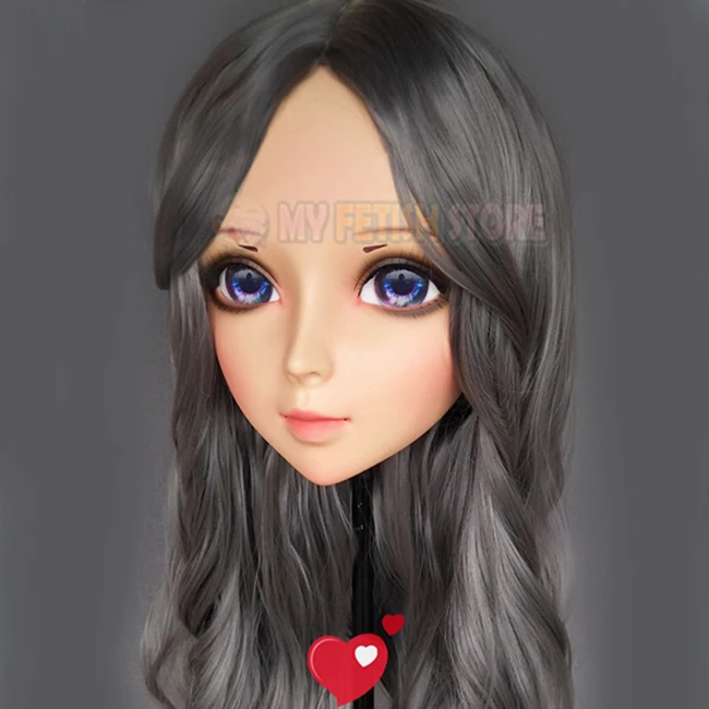 (Ying 05) Женская милая полимерная полуголовная маска кигуруми с глазками BJD Косплей