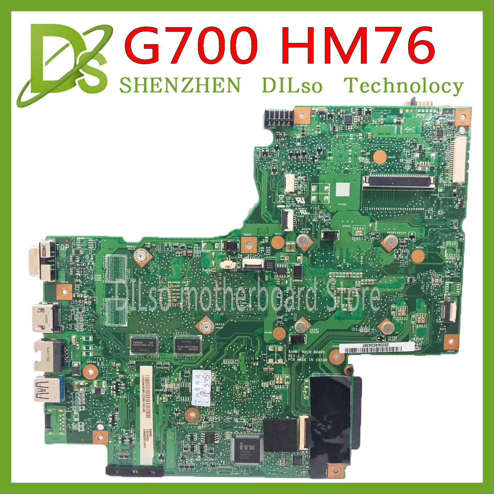 KEFU G700 لينوفو G700 اللوحة المحمول بامبي اللوحة مع GPU 11SN0B5M11 11S90003042 اللوحة الأصلية