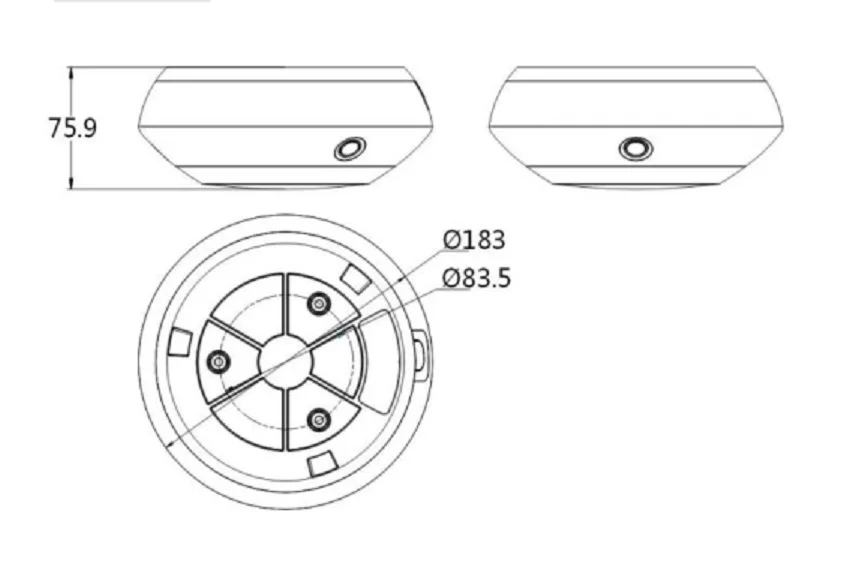 Hikvision китайская версия DS-2DC3306IZ-D3 IP панорамная Камера 2MP 3х2 мм объектив поддержка