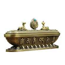 Горелка для тибетских благовоний 3 размера 3 цвета ретро сплав кадило Имитация меди ладан палочки держатель металл ремесло Домашний декор G