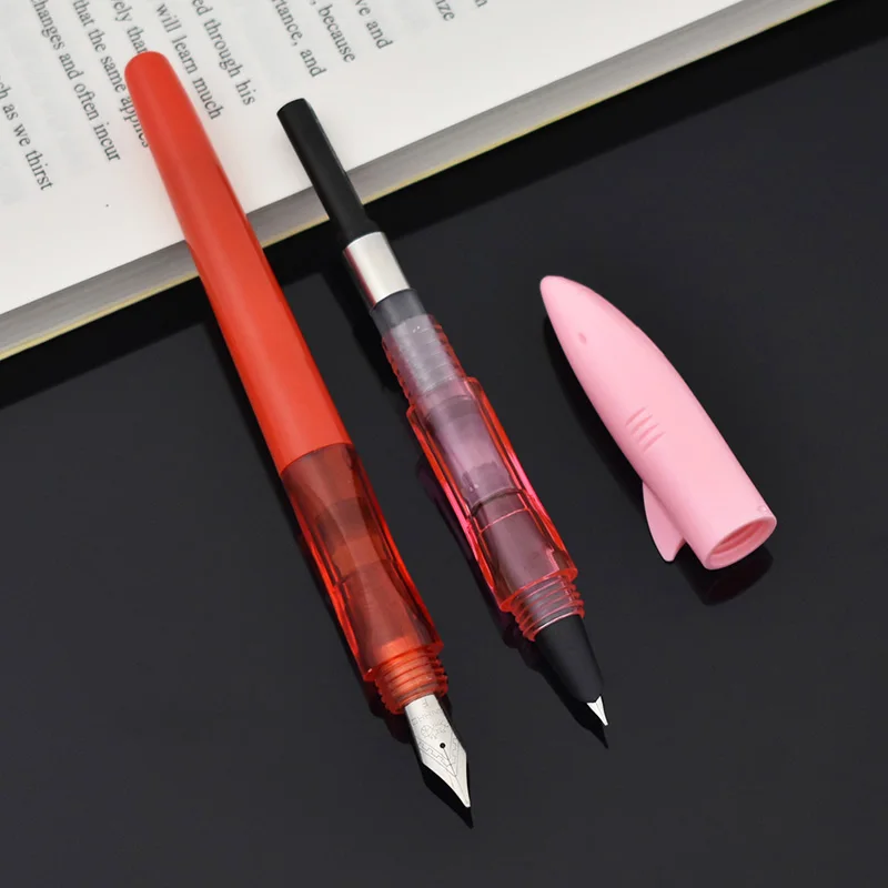 

Jinhao Transparent Shrak Shape Ink Fountain Pen Colored Fountain Pen For Calligraphy Writing Office School Stationery Supplies