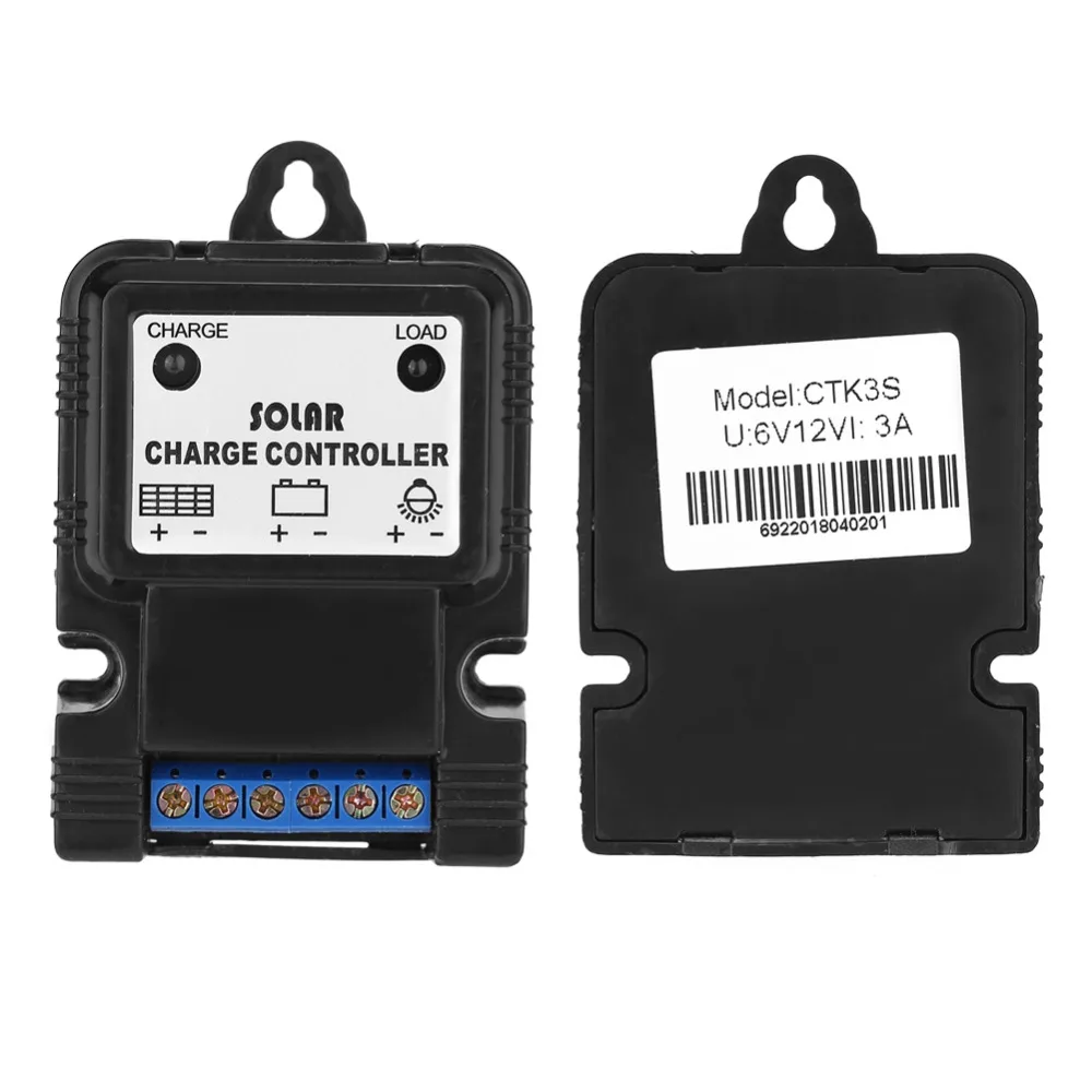 PWM 6 V/12 V 3A Портативная солнечная панель зарядное устройство регулятор с Светодиодный индикатор