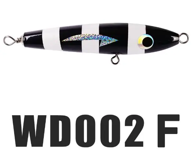 21,5 см/60,5 г Topwater деревянный Поппер GT поверхность выскакивающая приманка глубоководные приманки для рыбалки на лодке для открытого океана рыболовный троллинг - Цвет: 1