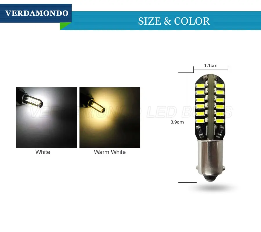 BA9S T4W 48 3014 SMD Интерьер автомобиля светодиодный просвет светильник Canbus Error Free