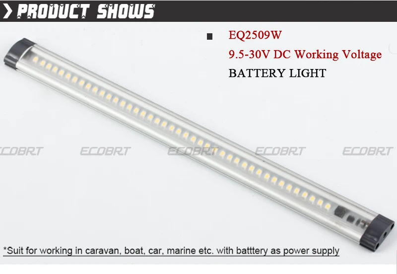 24 В 3 Вт 30 см длинный шкаф светильник s поверхностного монтажа алюминиевый светодиодный Караван Лодка бар светильник Под мебель 9,5-30 в 2 шт./лот